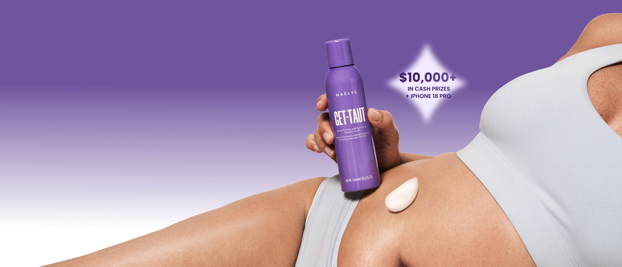 GET-TAUT applied on skin
