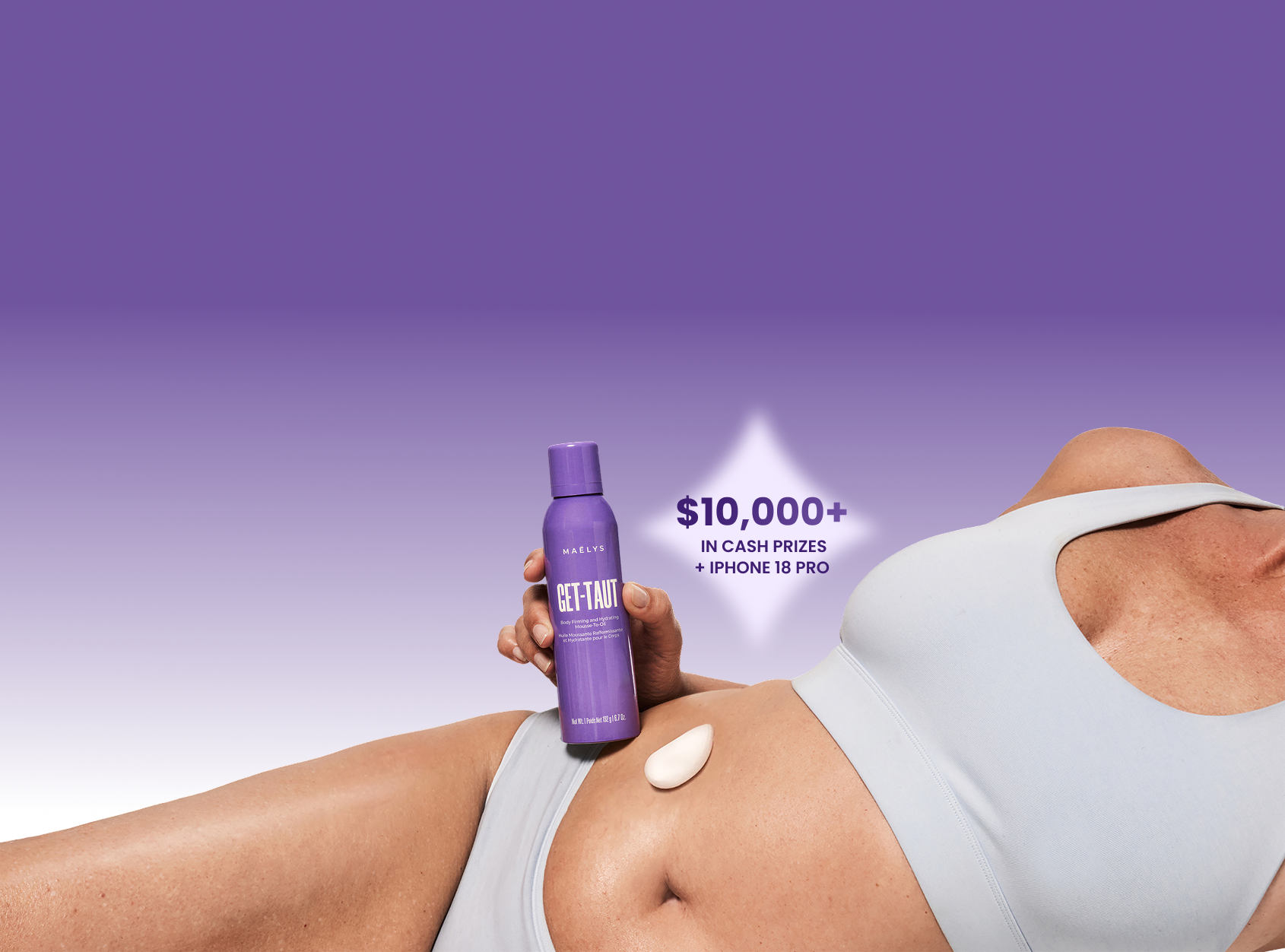 GET-TAUT applied on skin
